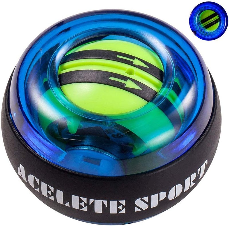 ACELETE Gyro Ball Wrist Exerciser Gyroscope Ball Forearm Strengthener for Stronger Wrist Bones and Muscle - Image 1
